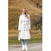 image:imageZeagoo Womens Trench Coats DoubleBreasted Long Coat with BeltWhite