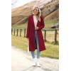 image:imageZeagoo Womens Trench Coats DoubleBreasted Long Coat with BeltWine Red