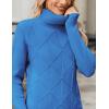 image:imageZeagoo Womens Turtleneck Sweater Fall Winter 2026 Long Sleeve Chunky Knitted Trendy Pullover TopsBlue