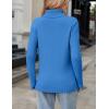 image:imageZeagoo Womens Turtleneck Sweater Fall Winter 2026 Long Sleeve Chunky Knitted Trendy Pullover TopsBlue