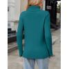 image:imageZeagoo Womens Turtleneck Sweater Fall Winter 2026 Long Sleeve Chunky Knitted Trendy Pullover TopsLake Blue