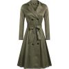 image:imageZeagoo Womens Trench Coats DoubleBreasted Long Coat with BeltDark Green