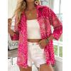image:imageZeagoo Button Down Shirts for Women 34 Sleeve Tops V Neck Collared Blouses Business Casual Outfits S2XLCx320