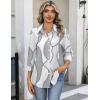image:imageZeagoo Button Down Shirts for Women 34 Sleeve Tops V Neck Collared Blouses Business Casual Outfits S2XLJh611