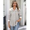 image:imageZeagoo Button Down Shirts for Women 34 Sleeve Tops V Neck Collared Blouses Business Casual Outfits S2XLJh620