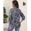 image:imageZeagoo Button Down Shirts for Women 34 Sleeve Tops V Neck Collared Blouses Business Casual Outfits S2XLMz473