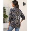 image:imageZeagoo Button Down Shirts for Women 34 Sleeve Tops V Neck Collared Blouses Business Casual Outfits S2XLMz869