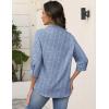 image:imageZeagoo Button Down Shirts for Women 34 Sleeve Tops V Neck Collared Blouses Business Casual Outfits S2XLTz273