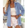 image:imageZeagoo Button Down Shirts for Women 34 Sleeve Tops V Neck Collared Blouses Business Casual Outfits S2XLTz273