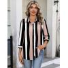image:imageZeagoo Button Down Shirts for Women 34 Sleeve Tops V Neck Collared Blouses Business Casual Outfits S2XLTz291