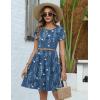 image:imageZeagoo Women Summer Dress 2026 Short Sleeve Aline Mini Dresses with Pockets Casual Swing Tshirt Dress Vocation Beach SundressSf334