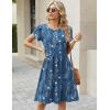 image:imageZeagoo Women Summer Dress 2026 Short Sleeve Aline Mini Dresses with Pockets Casual Swing Tshirt Dress Vocation Beach SundressSf334
