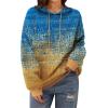 image:imageZeagoo Womens Oversized Hoodies 2025 Fleece Sweatshirts Long Sleeve Pullover with Pocket Fall Winter Outfits ClothesGold Foil Gradient