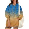 image:imageZeagoo Womens Oversized Hoodies 2025 Fleece Sweatshirts Long Sleeve Pullover with Pocket Fall Winter Outfits ClothesGold Foil Gradient
