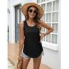 image:imageZeagoo Tank Top for Women Summer Loose Fit Casual Flowy Sleeveless Tops Trendy Scoop Neck Basic Shirts Tee 2026Black