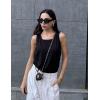 image:imageZeagoo Tank Top for Women Summer Loose Fit Casual Flowy Sleeveless Tops Trendy Scoop Neck Basic Shirts Tee 2026Black