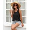 image:imageZeagoo Tank Top for Women Summer Loose Fit Casual Flowy Sleeveless Tops Trendy Scoop Neck Basic Shirts Tee 2026Black