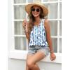 image:imageZeagoo Tank Top for Women Summer Loose Fit Casual Flowy Sleeveless Tops Trendy Scoop Neck Basic Shirts Tee 2026Cx329blue Color Blocks