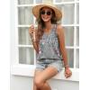 image:imageZeagoo Tank Top for Women Summer Loose Fit Casual Flowy Sleeveless Tops Trendy Scoop Neck Basic Shirts Tee 2026Hf36grey Leaves