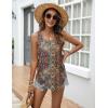 image:imageZeagoo Tank Top for Women Summer Loose Fit Casual Flowy Sleeveless Tops Trendy Scoop Neck Basic Shirts Tee 2026Mz721brown Bohemian