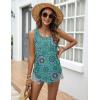 image:imageZeagoo Tank Top for Women Summer Loose Fit Casual Flowy Sleeveless Tops Trendy Scoop Neck Basic Shirts Tee 2026Mz858green Bohemian