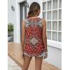 image:imageZeagoo Tank Top for Women Summer Loose Fit Casual Flowy Sleeveless Tops Trendy Scoop Neck Basic Shirts Tee 2026Mz870red Bohemian