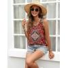 image:imageZeagoo Tank Top for Women Summer Loose Fit Casual Flowy Sleeveless Tops Trendy Scoop Neck Basic Shirts Tee 2026Mz870red Bohemian