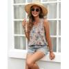 image:imageZeagoo Tank Top for Women Summer Loose Fit Casual Flowy Sleeveless Tops Trendy Scoop Neck Basic Shirts Tee 2026Sf170floral Khaki
