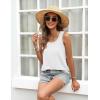 image:imageZeagoo Tank Top for Women Summer Loose Fit Casual Flowy Sleeveless Tops Trendy Scoop Neck Basic Shirts Tee 2026White