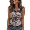 image:imageZeagoo Tank Top for Women V Neck Loose Fit Sleeveless Summer Tops Business Casual Outfits Dressy Blouses ShirtsMz857