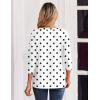 image:imageZeagoo 34 Length Sleeve Womens Tops Casual Dressy Summer Blouses Buisness Work Spring Tee ShirtsBlack White Polka Dots