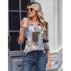 image:imageZeagoo 34 Length Sleeve Womens Tops Casual Dressy Summer Blouses Buisness Work Spring Tee ShirtsGeometric Multicolor