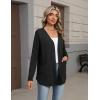 image:imageZeagoo Lightweight Cardigan for Women 2026 Long Sleeve Open Front Casual Cardigans with PocketsBlack