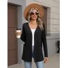 image:imageZeagoo Lightweight Cardigan for Women 2026 Long Sleeve Open Front Casual Cardigans with PocketsBlack