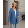 image:imageZeagoo Lightweight Cardigan for Women 2026 Long Sleeve Open Front Casual Cardigans with PocketsBlue