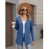 image:imageZeagoo Lightweight Cardigan for Women 2026 Long Sleeve Open Front Casual Cardigans with PocketsBlue