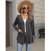 image:imageZeagoo Lightweight Cardigan for Women 2026 Long Sleeve Open Front Casual Cardigans with PocketsGrey