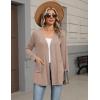 image:imageZeagoo Lightweight Cardigan for Women 2026 Long Sleeve Open Front Casual Cardigans with PocketsKhaki