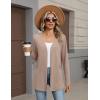 image:imageZeagoo Lightweight Cardigan for Women 2026 Long Sleeve Open Front Casual Cardigans with PocketsKhaki