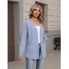 image:imageZeagoo Lightweight Cardigan for Women 2026 Long Sleeve Open Front Casual Cardigans with PocketsLight Blue