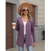 image:imageZeagoo Lightweight Cardigan for Women 2026 Long Sleeve Open Front Casual Cardigans with PocketsPurple