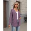 image:imageZeagoo Lightweight Cardigan for Women 2026 Long Sleeve Open Front Casual Cardigans with PocketsPurple