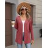 image:imageZeagoo Lightweight Cardigan for Women 2026 Long Sleeve Open Front Casual Cardigans with PocketsRed