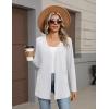 image:imageZeagoo Lightweight Cardigan for Women 2026 Long Sleeve Open Front Casual Cardigans with PocketsWhite