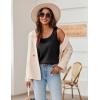 image:imageZeagoo Silk Satin Tank Tops for Women Scoop Neck Sleeveless Camisole Tops 2026 Summer Basic BlousesBlack