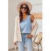 image:imageZeagoo Silk Satin Tank Tops for Women Scoop Neck Sleeveless Camisole Tops 2026 Summer Basic BlousesLight Blue