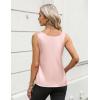 image:imageZeagoo Silk Satin Tank Tops for Women Scoop Neck Sleeveless Camisole Tops 2026 Summer Basic BlousesLight Pink