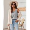 image:imageZeagoo Silk Satin Tank Tops for Women Scoop Neck Sleeveless Camisole Tops 2026 Summer Basic BlousesMisty Grey