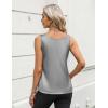 image:imageZeagoo Silk Satin Tank Tops for Women Scoop Neck Sleeveless Camisole Tops 2026 Summer Basic BlousesMisty Grey