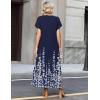 image:imageZeagoo Summer Dresses for Women 2026 Maxi Dresses Vacation Sundress Short Sleeve Casual Sundresses Split Dress with PocketsFloralsf119